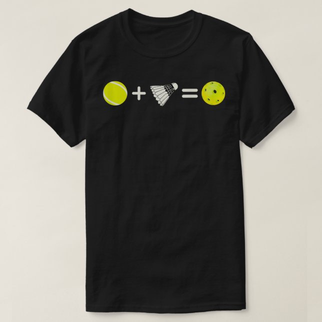 T-shirt Pickleball Math Equation Funny Pickleball Joueur 1 (Design devant)