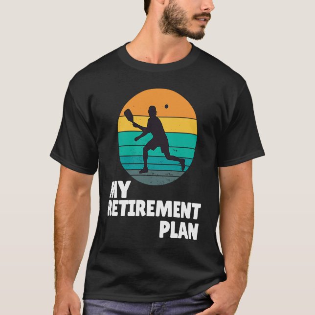T-shirt Pickleball Mon plan de retraite Dink Legend Paddle (Devant)
