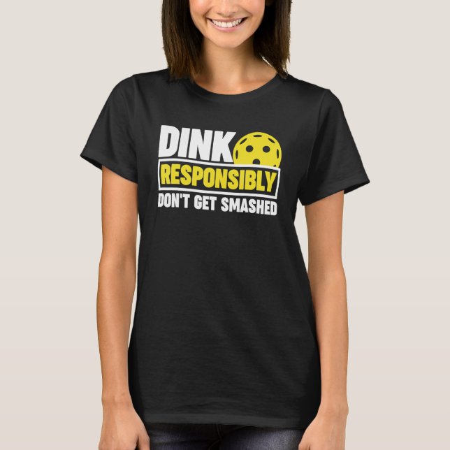 T-shirt Pickleball ne se fait pas casser (Devant)