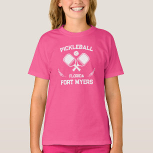 T-shirt Pickleball Paddle Ball Fort Myers Floride Custom