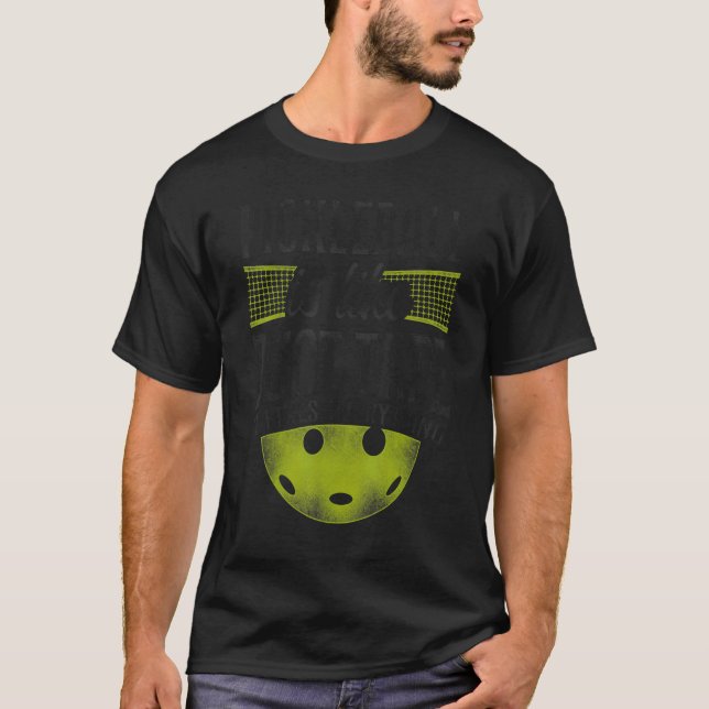 T-shirt Pickleball Pickleball Est Comme Duct Tape Il Fixe  (Devant)