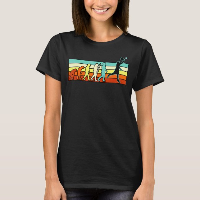 T-shirt Pickleball Player Evolution Paddle Sport Coach Gr (Devant)