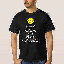 T-shirt Pickleball : Restez calme et jouez au bask