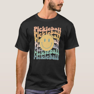 T-shirt Pickleball Retro Smile tendance Pickleballer maman
