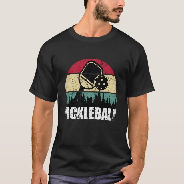 T-shirt Pickleball Retro Vintage 70's 80's  3 (Devant)