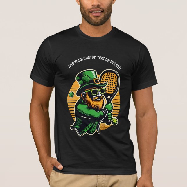 T-shirt Pickleball Saint-Patrick Paddleball Sports (Devant)
