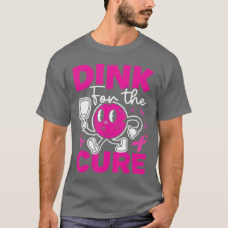 T-shirt Pickleball Sensibilisation au cancer du sein Rose