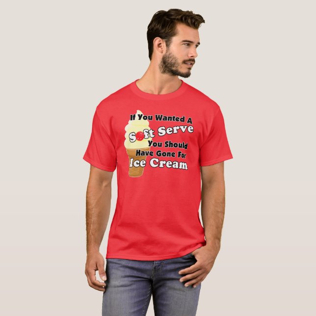 T-shirt Pickleball Soft Serve ? Aller à la crème glacée (Devant entier)