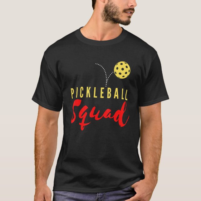 T-shirt Pickleball Squad Paddleball Crew Lover Team Softba (Devant)