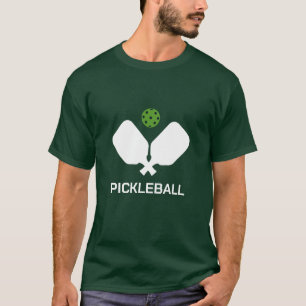 T-shirt Pickleball Stylisé cool avec Paddles et Ball Pic