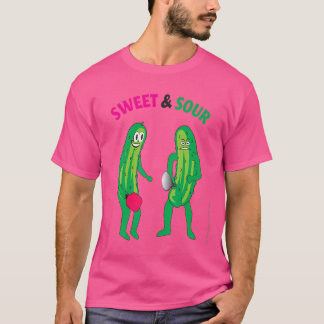 T-shirt Pickleball Sucré Et Acide
