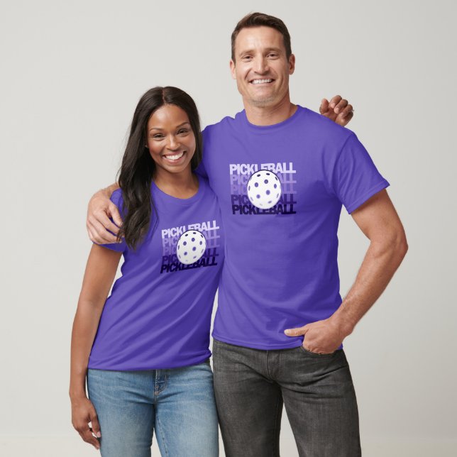 T-shirt Pickleball violet Pickleball (Unisexe)