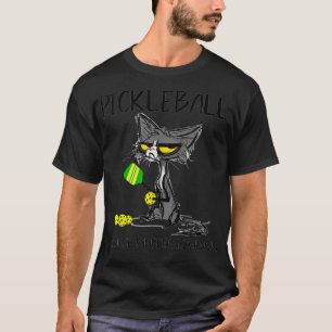 T-shirt PickleballBecauseMurderIsWrongdonIdéesForCatLover