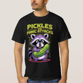 T-shirt Pickles and Panic Attacks - Raccoon Chaos Edition