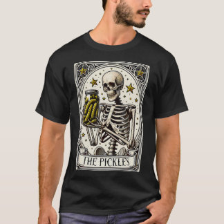T-shirt Pickles Tarot Card Skeleton Canning Season Gar