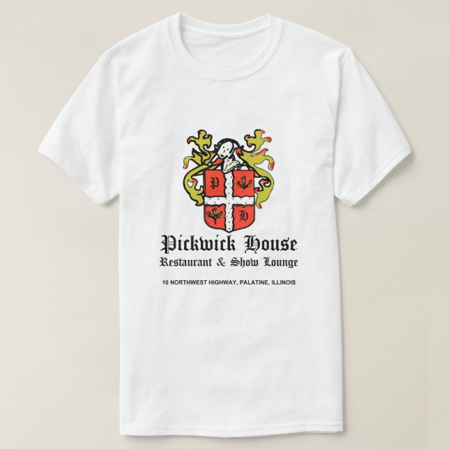 T-shirt Pickwick House Restaurant Lounge, Palatine, IL (Design devant)