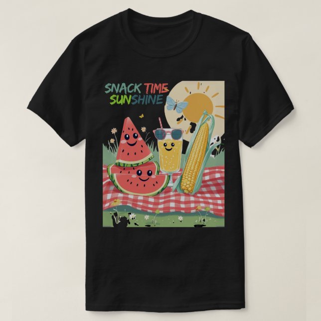 T-shirt Picnic Pals – Summer Snack Squad (Design devant)