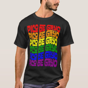 T-shirt Pico De Gayo Gay Lesbian Pride LGBT Pour Hommes Fe