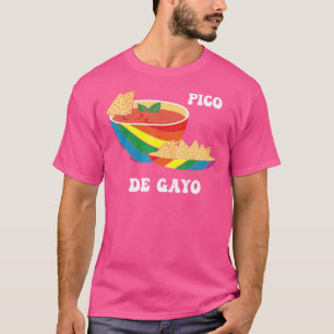 T-shirt Pico De Gayo Rainbow Mexican LGBT Lesbian Gay Prid