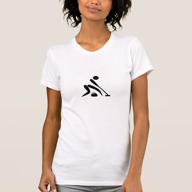 T-shirt Pictogramme de curling (Devant)