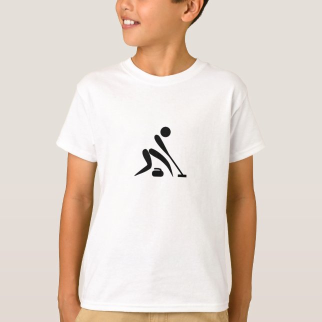 T-shirt Pictogramme de curling (Devant)