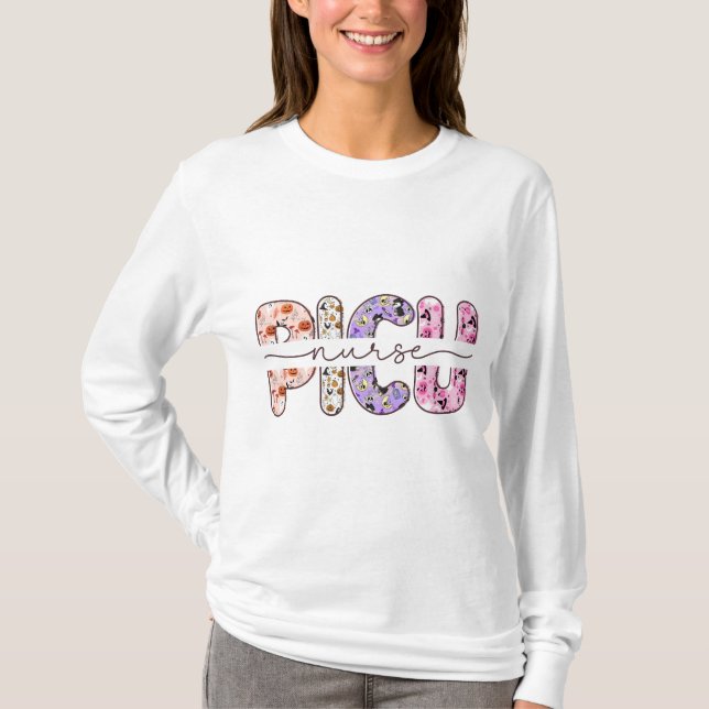T-shirt Picu Nurse Halloween Long Manche (Devant)