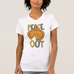 T-shirt Pie Citrouille Peace Out