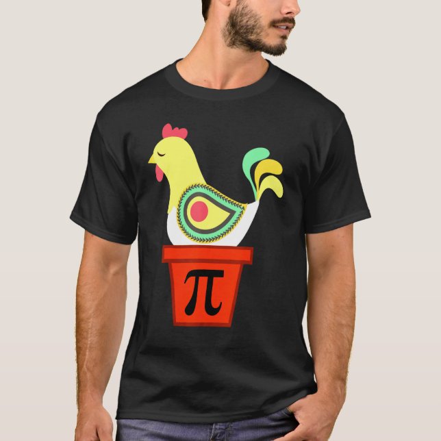 T-shirt Pie Day Math Enseignant Poulet (Devant)