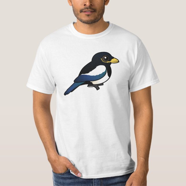 T-shirt pie Jaune-affichée (Devant)