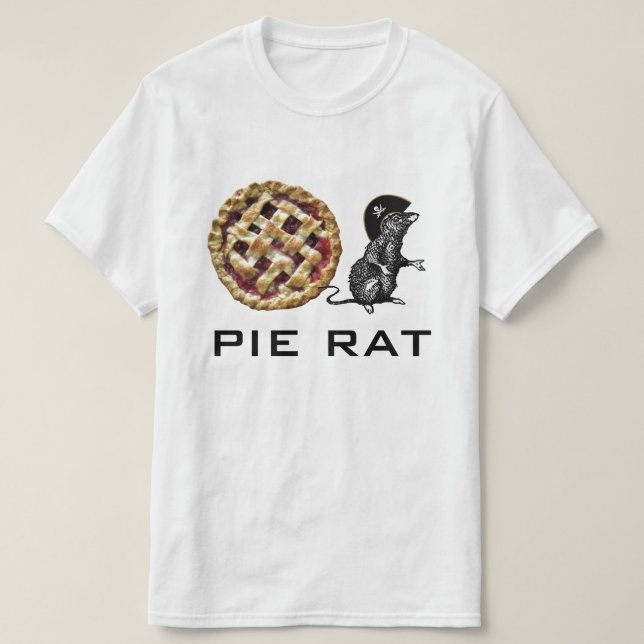 T-shirt Pie Rat Rhubarb Pie (Design devant)