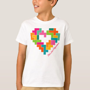 T-shirt Pièce, Amour & Polyominoes Garçons Chemise