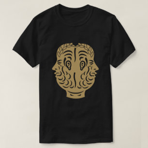 T-shirt Pièce antique romaine symbole double tête de Janus