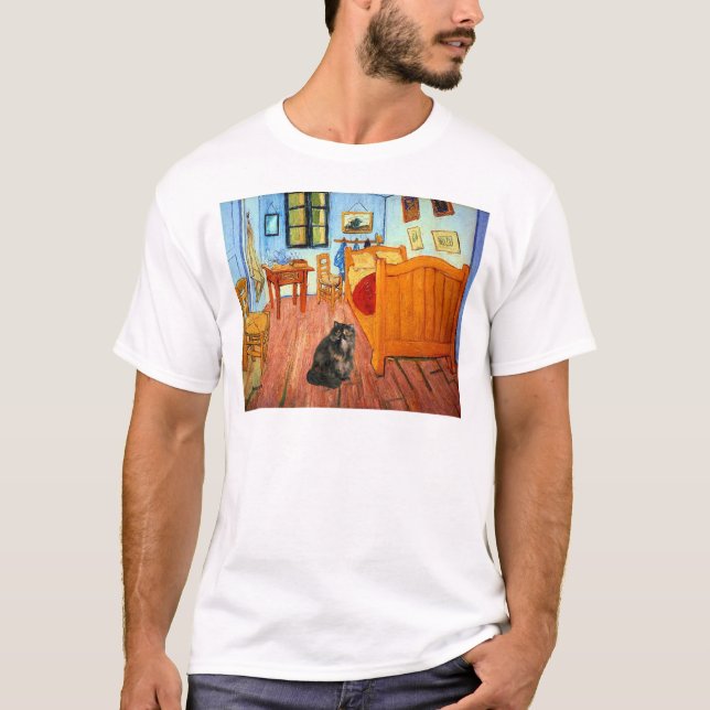 T-shirt Pièce - Chat calico persan (Devant)