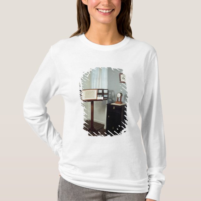T-shirt Pièce de Beethoven montrant un support de musique (Devant)