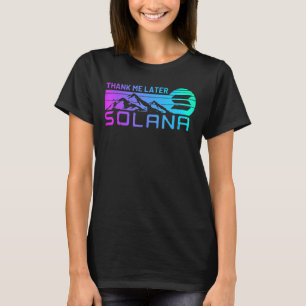T-shirt Pièce De Crypto Solana Pour Coin De Cryptomonnaie 