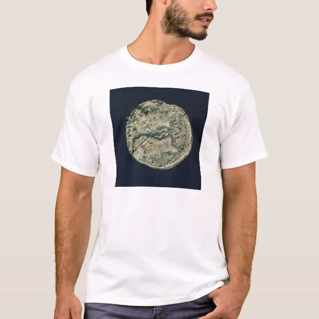 T-shirt Pièce de monnaie avec des têtes de Jules César et (Devant)