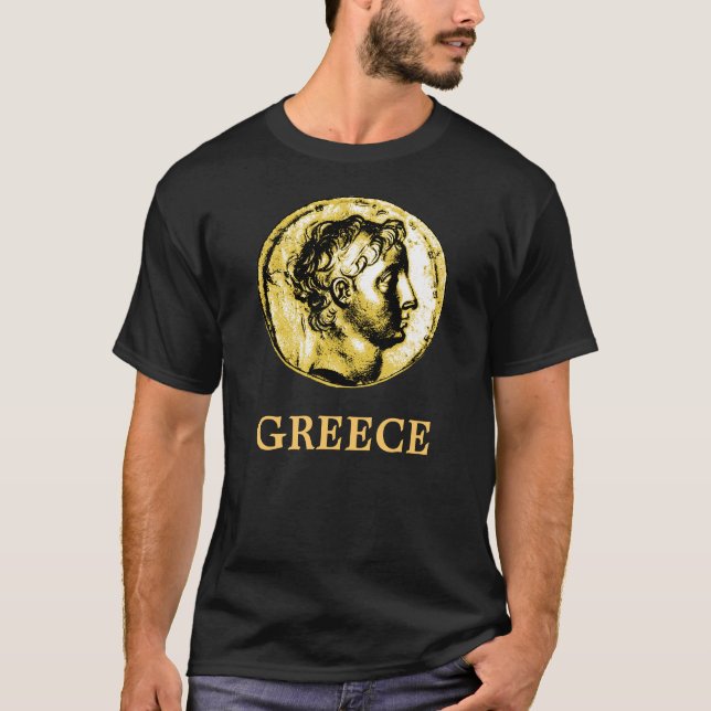 T-shirt Pièce de monnaie T du grec ancien (Devant)