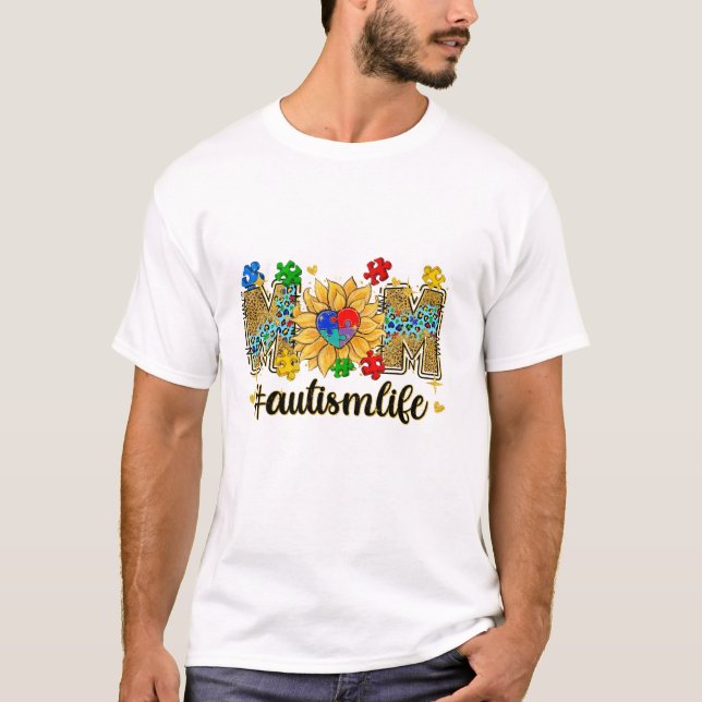 T-shirt Pièce de puzzle Autismlife Avril (Devant)