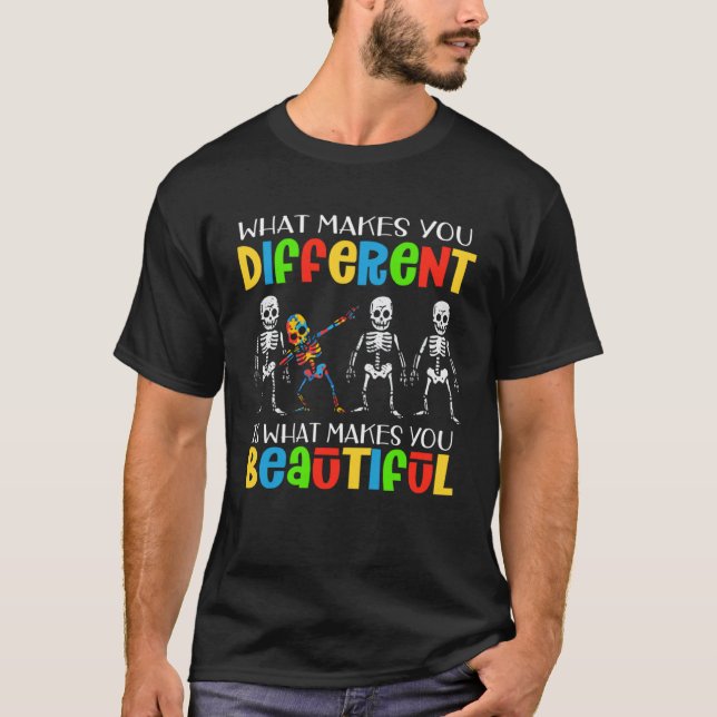 T-shirt Pièce de puzzle de sensibilisation à l'autisme squ (Devant)