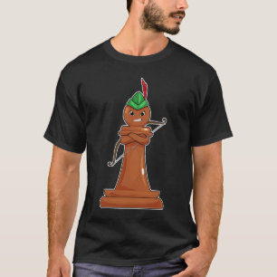 T-shirt Pièce d'échecs Archer de Paon Échecs