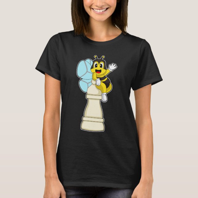 T-shirt Pièce d'échecs Bee Bee Chess (Devant)