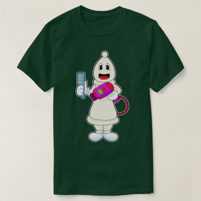 T-shirt Pièce d'échecs Bishop Coiffeur Combe (Design devant)
