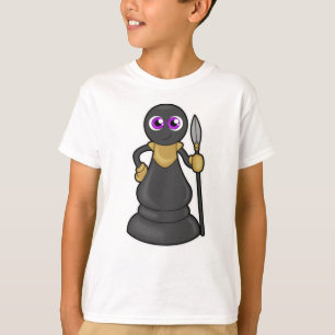 T-shirt Pièce d'échecs Pion à l'échec avec Spear
