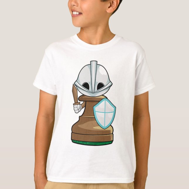 T-shirt Pièce d'échecs Pion d'échecs (Devant)