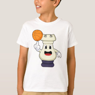 T-shirt Pièce d'échecs Rook à Basketball Sports