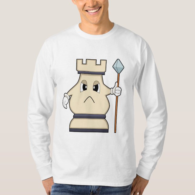 T-shirt Pièce d'échecs Rook à Chess.PNG (Devant)