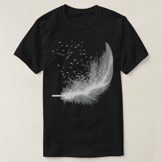 T-shirt Pièce d'oiseau Silhouette Image Birdwatcher Birdwa (Design devant)