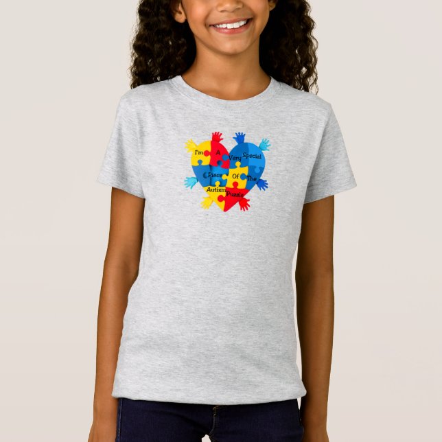 T-Shirt Pièce du puzzle de l'autisme (Devant)