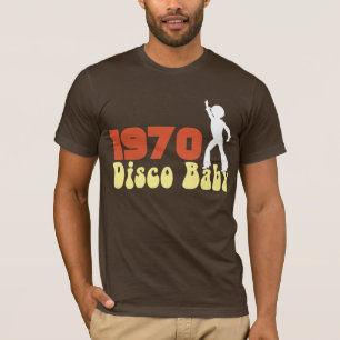 T-shirt Pièce en t 1970 graphique d'ANNIVERSAIRE de béb