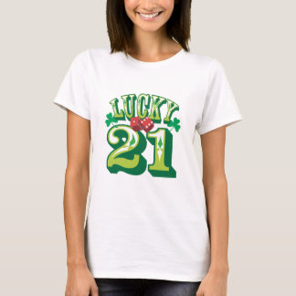 T-shirt Pièce en t 21 chanceuse